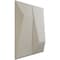 Ekena Millwork 11 7/8in. W x 11 7/8in. H Locke EnduraWall Decorative 3D Wall Panel Covers 0.98 Sq. Ft. WP12X12LOGBW - alternate 2